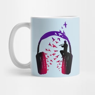 Headphone Music Flute Mug